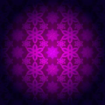 Bright spring background image of violet flowers and openwork me Stock Illustration