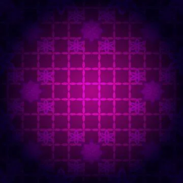 Bright spring background image of violet flowers and openwork me Stock Illustration