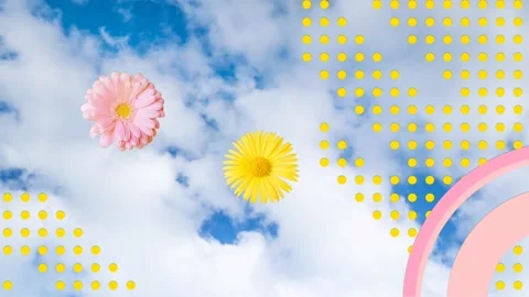Bright spring summer concept Stock Footage 143210692