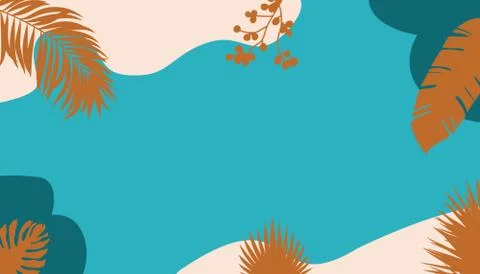 Bright spring, summer illustration in beautiful colors, modern design Stock Illustration