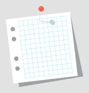 Bright square colored sheets of paper for notice. Illustrazione stock