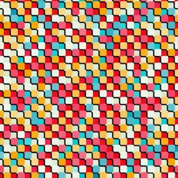 Bright square seamless texture Stock Illustration