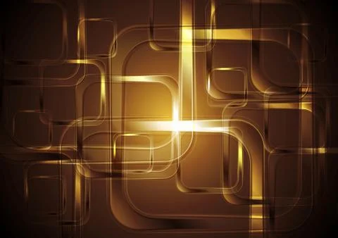 Bright squares abstract tech background イラスト素材