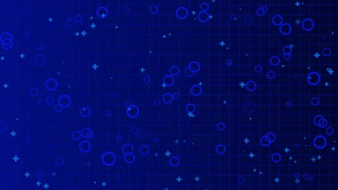 Bright squares abstract tech geometric motion background Stock Footage 341461377