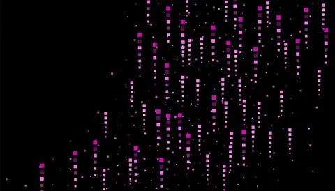 Bright squares on a black background. Festive background, disco. Design ele.. Stock Illustration
