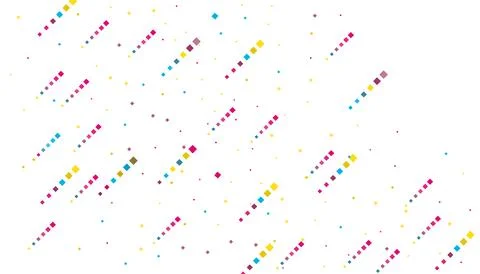 Bright squares on a white background. Festive background, disco. Design ele.. Stock Illustration