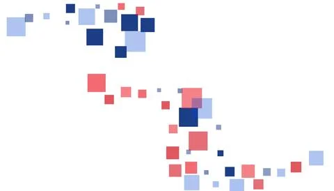 Bright squares on a white background. Festive background, disco. Design ele.. Stock Illustration