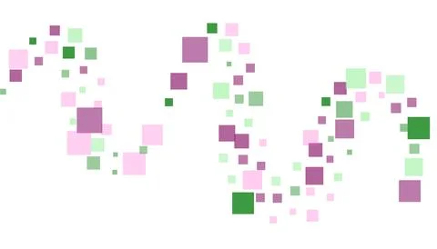 Bright squares on a white background. Festive background, disco. Design ele.. Stockillustratie