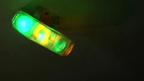 Bright stage lighting, light show at banquet, concert Stock-Footage 274029235