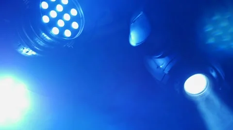 Bright stage lights flashing Stock Footage 68971450