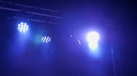 Bright stage lights flashing Stock Footage 68971458
