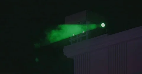 Bright stage lights flashing. Stock Footage 83578468