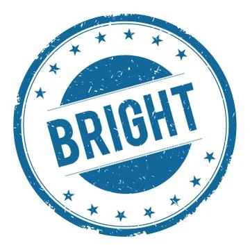 BRIGHT stamp sign Stock Illustration