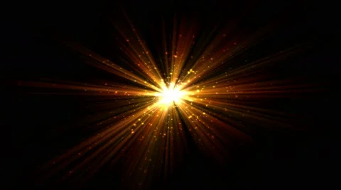 Bright Star and Light Animation - Loop Golden Orange 스톡 동영상 53297342