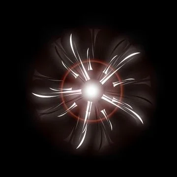 Bright Star Burst Light Effect with Glittering, Glowing Sparkles - Nebula Flare Stock Illustration