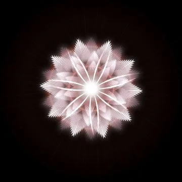 Bright Star Burst Light Effect with Glittering, Glowing Sparkles - Nebula Flare Stock Illustration