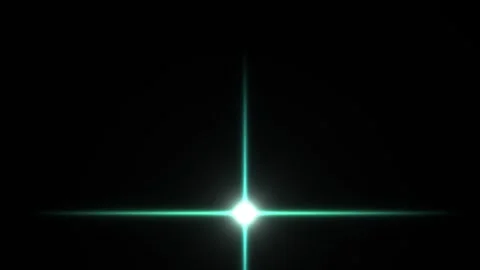 Bright star with glowing lines on black background Video stock 338323266