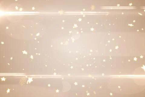 Bright star pattern on cream Stock Illustration