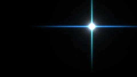 Bright star shining in dark night sky over calm landscape Stock Footage 338228023