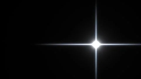 Bright star shining in a dark space with glowing light Stock Footage 338318479