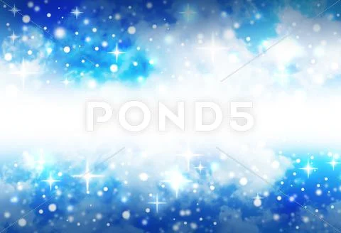Bright star space background with sparkles Stock Photos
