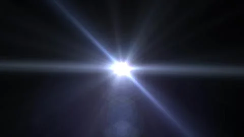 Bright starburst radiates across deep black background Stock Illustration