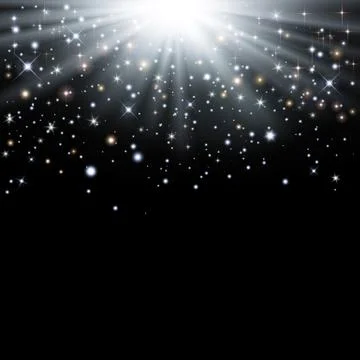 Bright starry festive background Stock Illustration