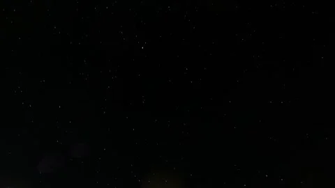 Bright Starry Light Glowing Darkness Of Night Stock Footage 339928397