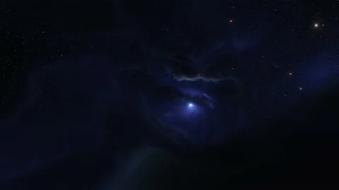 Bright starry sky and purple Nebula Stock Footage 220905807
