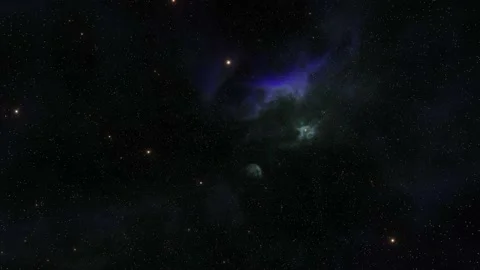 Bright starry sky and purple Nebula Stock Footage 221167357