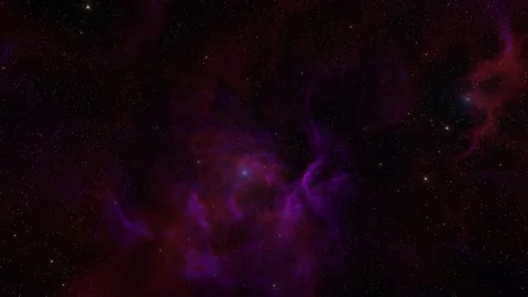 Bright starry sky and red Nebula,8k video Stock Footage 219979708