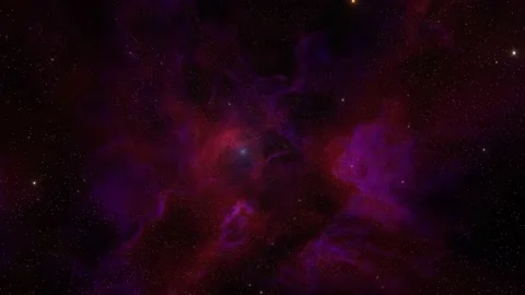 Bright starry sky and red Nebula,8k video Stock Footage 219979756