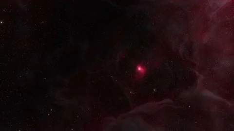 Bright starry sky and red Nebula Stock Footage 220905765