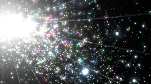 Bright stars background loop - CG HD Stock Footage 27424060