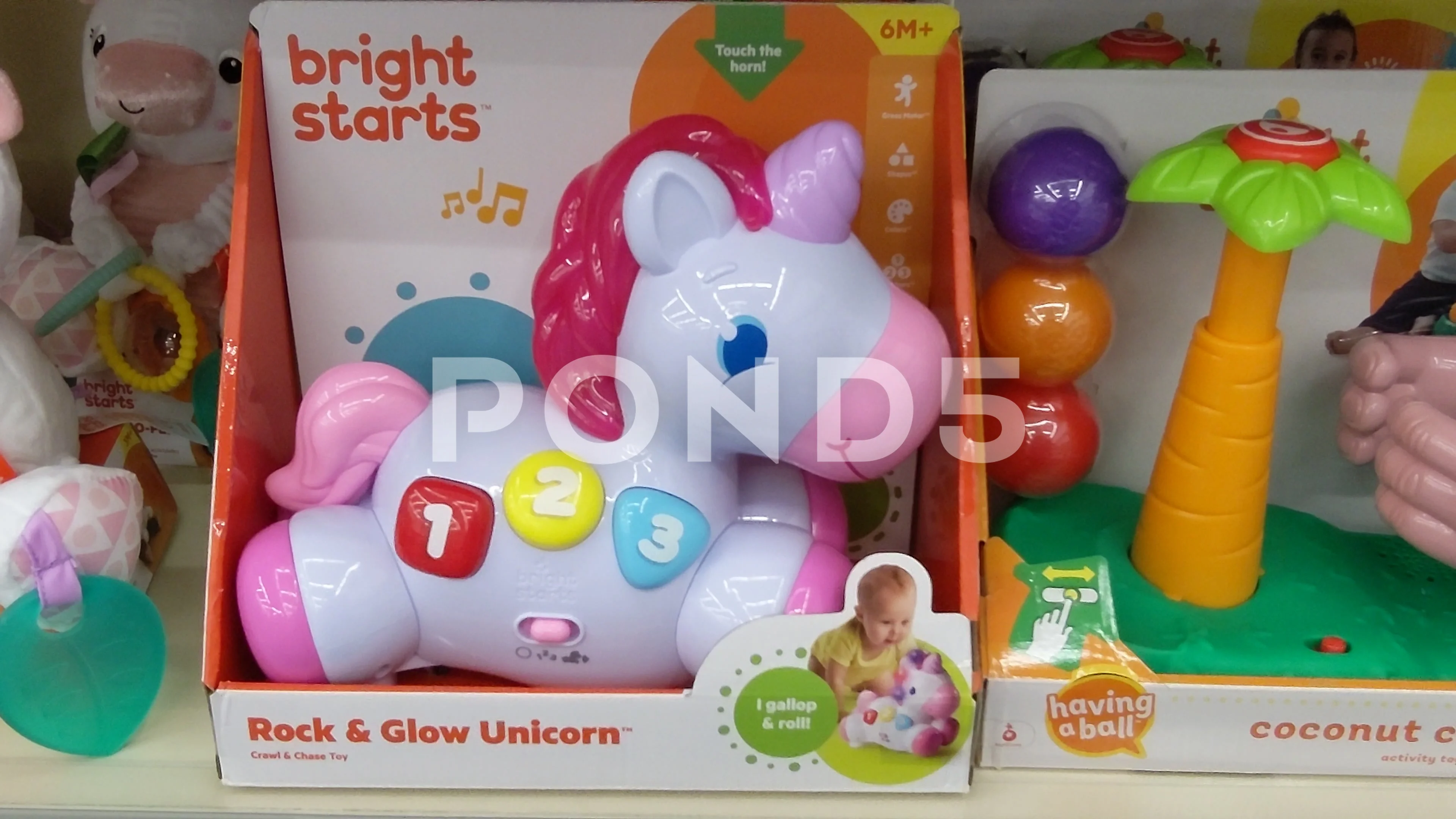 Bright starts rock clearance and glow unicorn