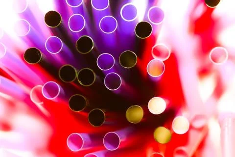 Bright straws Stock Photos