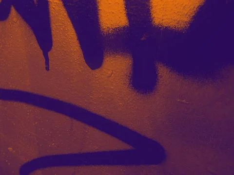 Bright streaks of paint on a wall. Empty abstract background. Foto stock
