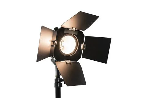 Bright Studio Light with Barn Doors Stock Photos
