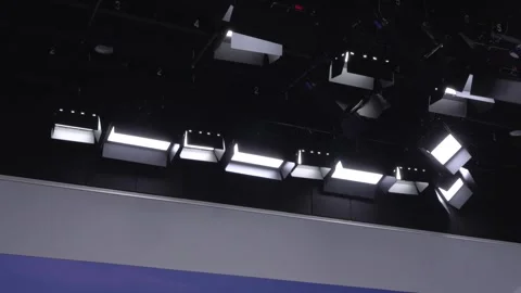 Bright studio lights Stock Footage 333543099