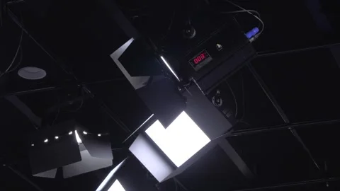 Bright studio lights Stock Footage 333543120