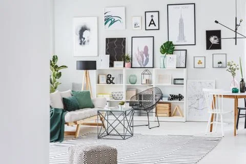 Bright stylish interior Foto stock