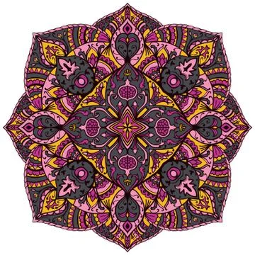 Bright stylized mandala. Stock Illustration
