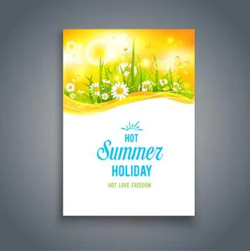 Bright summer blank Stock Illustration