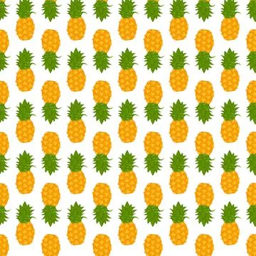 Bright summer pattern with pineapples. Stock-Illustration