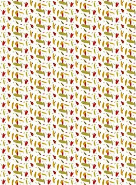 Bright summer positive vector seamless pattern of colored elements. Illustrazione stock