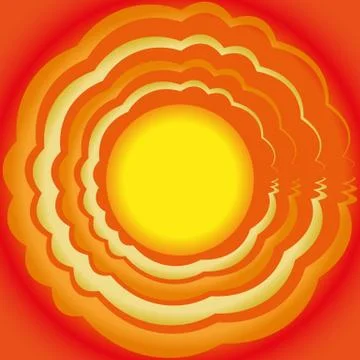 Bright summer sun background Stock Illustration