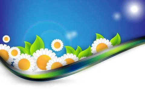 Bright summer vector background Stock Illustration