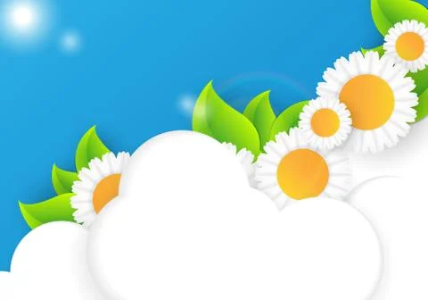 Bright summer vector background Stock Illustration