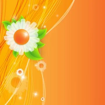 Bright summer vector background Stock Illustration