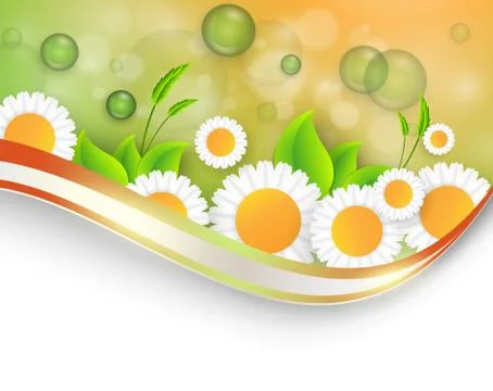 Bright summer vector background Stock Illustration